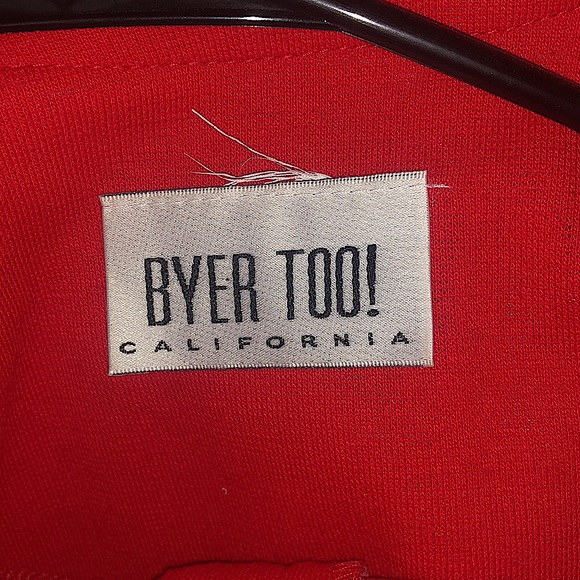 Red Pearl-Button Jacket - Picture 3 of 3